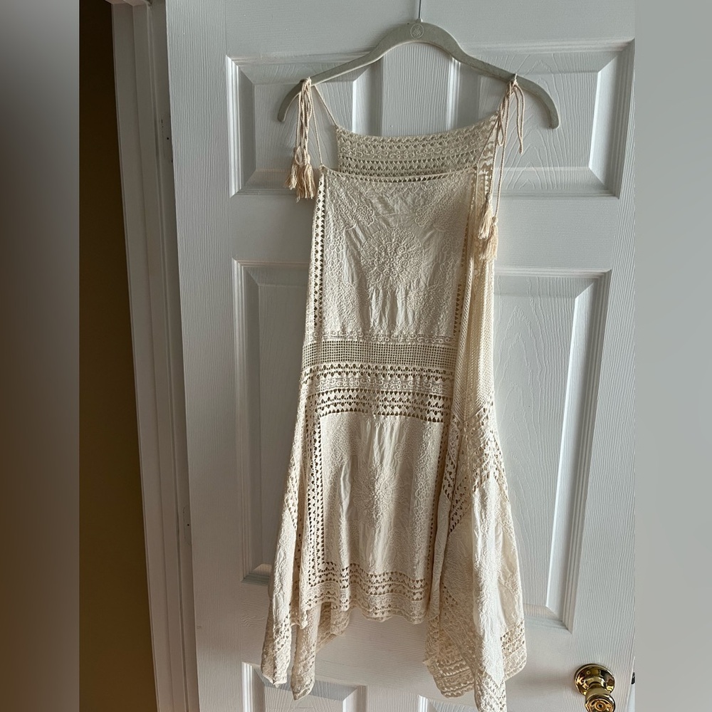 Lace mini boho dress